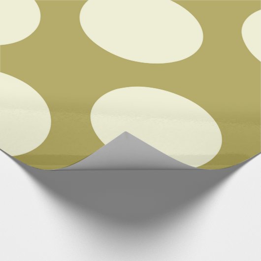 Papier Cadeau Papier d'emballage brillant Points Cercles Crème v (Coin)