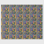 Papier Cadeau Papier d'emballage brillant Space Race (Plat)