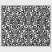 Papier Cadeau papier d'emballage cachemire gris (Plat)