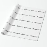 Papier Cadeau Papier d'emballage cadeau de demoiselle d'honneur<br><div class="desc">Papier d'emballage cadeau de demoiselle d'honneur</div>