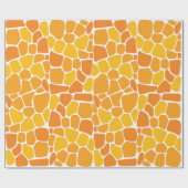 Papier Cadeau Papier d'emballage cadeau de girafe (Plat)