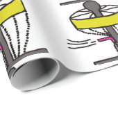 Papier Cadeau Papier d'emballage cadeau de golf de disque (Coin rond)