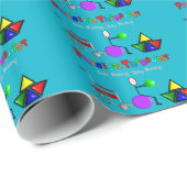 Papier Cadeau Papier d'emballage cadeau de physiothérapeute (Coin rond)