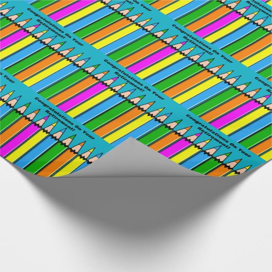 Papier Cadeau Papier d'emballage cadeau de retraite de (Coin)