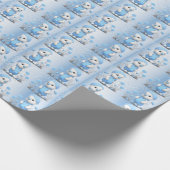 Papier Cadeau Papier d'emballage Canard Bleu (Coin)