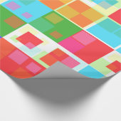 Papier Cadeau papier d'emballage carré abstrait (Coin)