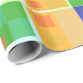 Papier Cadeau papier d'emballage carré abstrait (Coin rond)