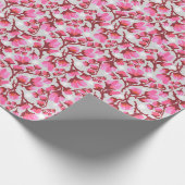 Papier Cadeau Papier d'emballage Cherry Blossom | roses (Coin)