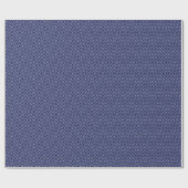 Papier Cadeau Papier d'emballage Chevron Line - Blanc sur bleu m (Plat)