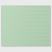 Papier Cadeau Papier d'emballage Chevron Line - Vert sur blanc (Plat)