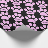 Papier Cadeau Papier d'emballage chic de monogramme d'animal (Coin)