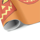 Papier Cadeau Papier d'emballage Citrouille Halloween (Coin rond)