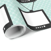 Papier Cadeau Papier d'emballage classique de téléviseur (Coin rond)