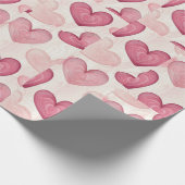 Papier Cadeau "Papier d'emballage Cœur romantique  (Coin)