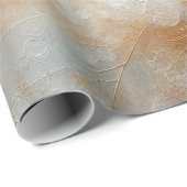 Papier Cadeau Papier d'emballage Colombe de mariage (Coin rond)