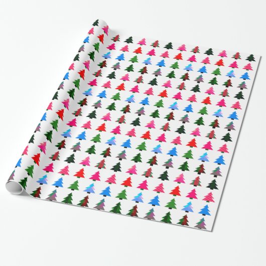 Papier Cadeau Papier d'emballage coloré pour sapin de Noël (Déroulé)