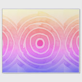 Papier Cadeau Papier d'emballage concentré de coucher de soleil (Plat)