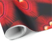 Papier Cadeau Papier d'emballage. Conception rouge et noire (Coin rond)