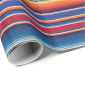 Papier Cadeau papier d'emballage, copie mexicaine de serape, (Coin rond)