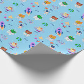 Papier Cadeau Papier d'emballage Cute Space (Coin)