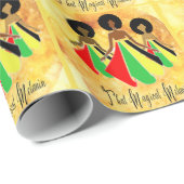Papier Cadeau Papier d'emballage d'Afrocentric "cette magie de (Coin rond)