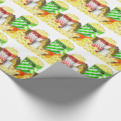 Papier Cadeau Papier d'emballage d'amants de maïs éclaté (Coin)