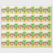 Papier Cadeau Papier d'emballage d'amants de maïs éclaté (Plat)