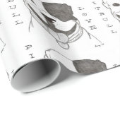 Papier Cadeau Papier d'emballage d'amour de Pitbull (Coin rond)