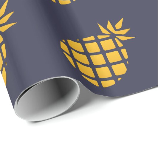 Papier Cadeau Papier d'emballage d'ananas (Coin rond)