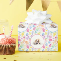 Papier d'emballage d'anniversaire beagle