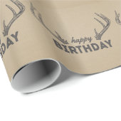 Papier Cadeau Papier d'emballage d'anniversaire de chasse de (Coin rond)