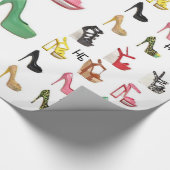 Papier Cadeau Papier d'emballage d'anniversaire de chaussure pou (Coin)