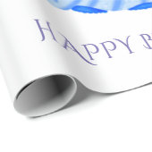 Papier Cadeau Papier d'emballage d'anniversaire de princesse. (Coin rond)