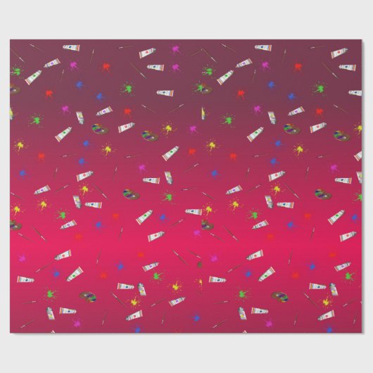 Papier Cadeau Papier d'emballage d'approvisionnements d'art (Plat)