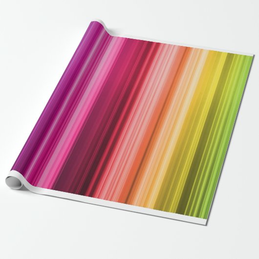 Papier Cadeau Papier d'emballage d'arc-en-ciel (Déroulé)