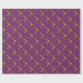 Papier Cadeau Papier d'emballage d'arme à feu de souteneur de (Plat)