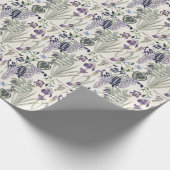 Papier Cadeau Papier d'emballage d'art de fleurs vintages (Coin)