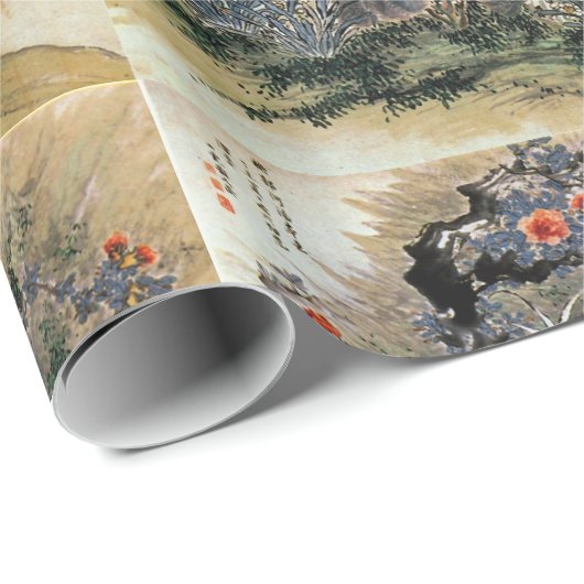 Papier Cadeau Papier d'emballage d'art japonais (Coin rond)