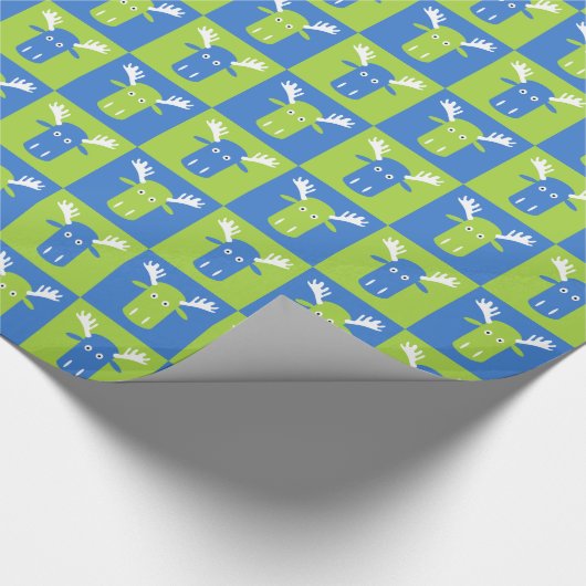 Papier Cadeau Papier d'emballage d'art Pop Head Moose (Coin)