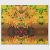 Papier Cadeau Papier d'emballage d'automne (Plat)