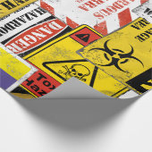 Papier Cadeau Papier d'emballage d'avertissement de risque (Coin)