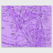 Papier Cadeau Papier d'emballage d'aviation (Plat)