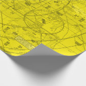 Papier Cadeau Papier d'emballage d'aviation (Coin)