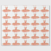 Papier Cadeau Papier d'emballage de ballet de danse (Plat)