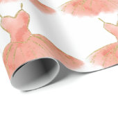 Papier Cadeau Papier d'emballage de ballet de danse (Coin rond)