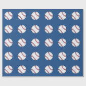 Papier Cadeau Papier d'emballage de base-ball (Plat)