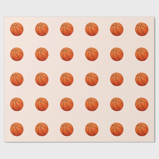 Papier Cadeau Papier d'emballage de basket-ball (Plat)