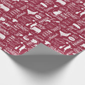 Papier Cadeau Papier d'emballage de BBQ d'amants de viande (Coin)