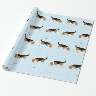 Papier Cadeau Papier d'emballage de beagles officiels de