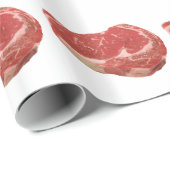 Papier Cadeau Papier d'emballage de bifteck (Coin rond)